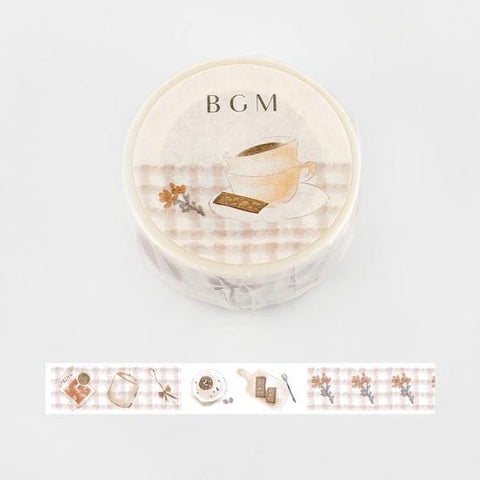 BGM Washi Tape 15mm Masking Tape - Coffee Chocolate | papermindstationery.com
