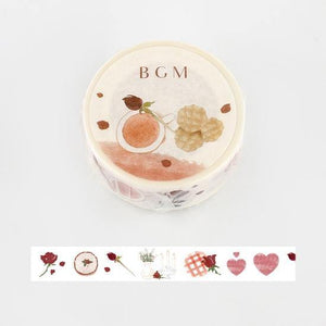 BGM Washi Tape 15mm Masking Tape - Rose Tea | papermindstationery.com | 15mm Washi Tapes, BGM, boxing, sale, Washi Tapes