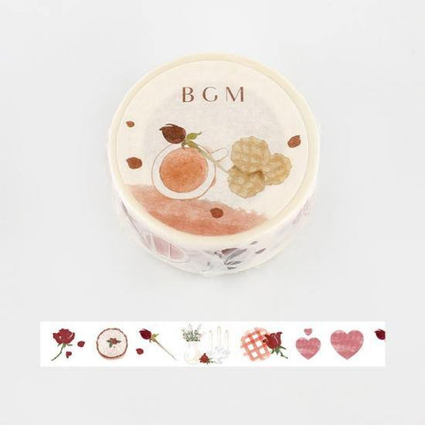 BGM Washi Tape 15mm Masking Tape - Rose Tea | papermindstationery.com