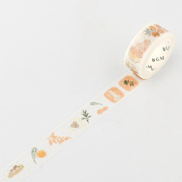 BGM Washi Tape 15mm Masking Tape - Honey Orange | papermindstationery.com | 15mm Washi Tapes, BGM, boxing, Fruit, sale, Washi Tapes