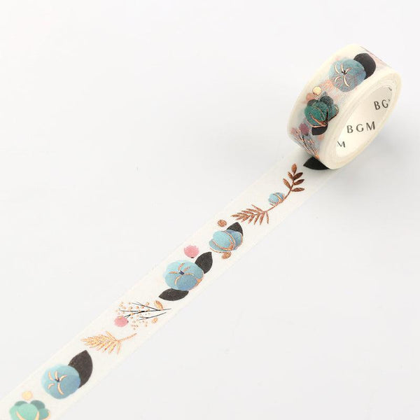 BGM Washi Tape 15mm Masking Tape - Life White Lily Of The Valley | papermindstationery.com | 15mm, BGM, Flower, Plant, Washi Tapes