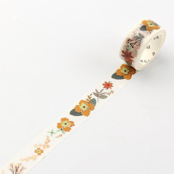 BGM Washi Tape 15mm Masking Tape - Life Yellow Flower | papermindstationery.com | 15mm, BGM, Flower, Plant, Washi Tapes