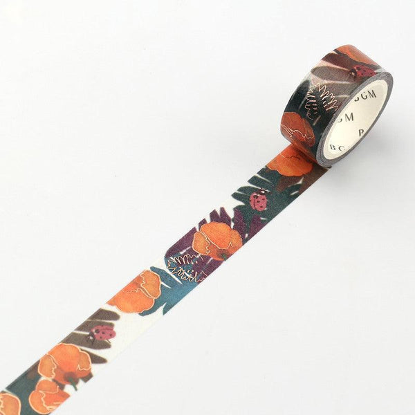 BGM Washi Tape 15mm Masking Tape - Life Tulip | papermindstationery.com | 15mm, BGM, boxing, Flower, masking tape, Plant, sale, Washi Tapes