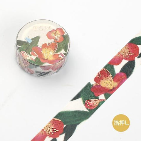BGM Washi Tape 15mm Masking Tape - Life Azalea | papermindstationery.com | BGM, boxing, Flower, Plant, sale, Sticker, Washi Tapes