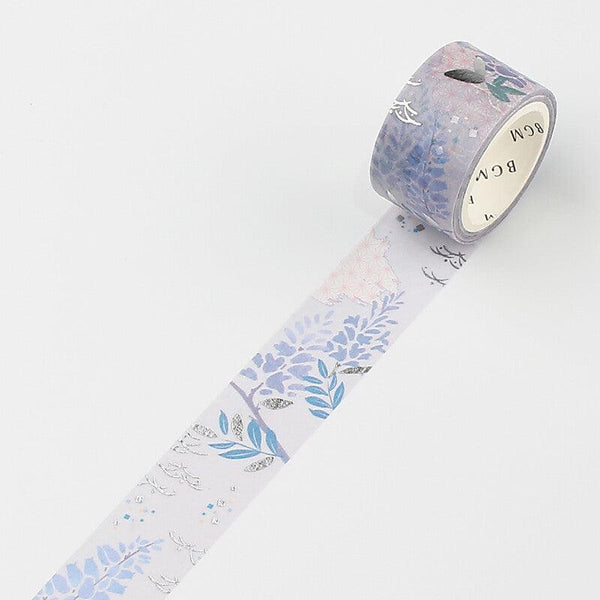 Japanese Style Wisteria Flower - BGM Washi Tape 20mm Masking Tape Foil Stamping | papermindstationery.com