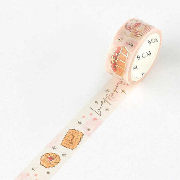 BGM Washi Tape 15mm Foil Stamping - Crayon Land Sweet Dessert | papermindstationery.com | 15mm Washi Tapes, BGM, Dessert, Washi Tapes