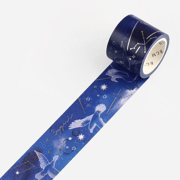BGM Washi Tape 30mm Masking Tape Foil Stamping - Summer Triangle Asterism | papermindstationery.com | 30mm Washi Tapes, BGM, Space, Washi Tapes