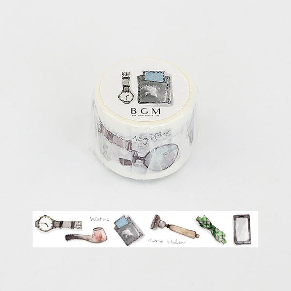 BGM Washi Tape 30mm Masking Tape - Gentleman | papermindstationery.com | 30mm, BGM, boxing, Others, sale, Washi Tapes