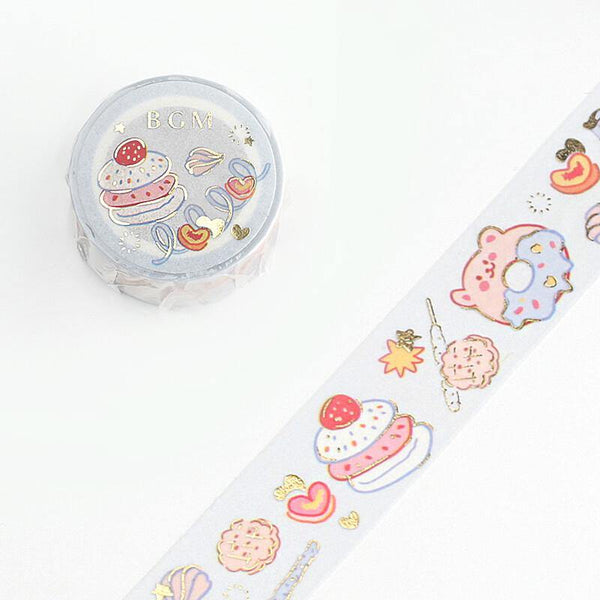 BGM Washi Tape 20mm Masking Tape Foil Stamping - Paradise Cookies | papermindstationery.com | 20mm Washi Tapes, BGM, boxing, Dessert, sale, Washi Tapes