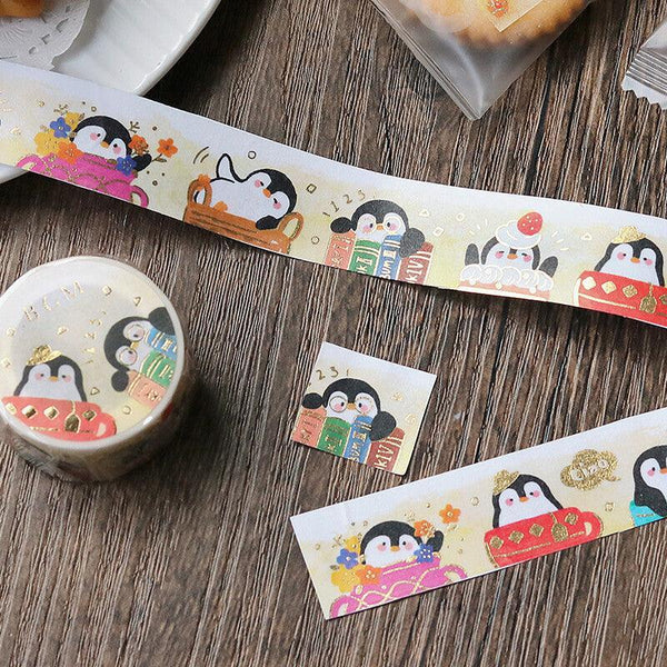 BGM Washi Tape 20mm Foil Stamping - Cute Penguin & Daily Goods | papermindstationery.com