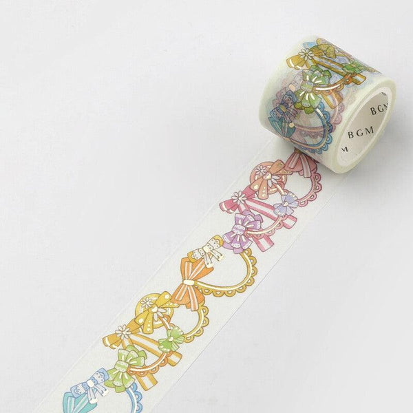 BGM Washi Tape 30mm Masking Tape Foil Stamping - Lace & Ribbon | papermindstationery.com | 30mm Washi Tapes, BGM, boxing, Others, sale, Washi Tapes