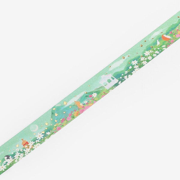 BGM Washi Tape 20mm Foil Stamping - Little World Flower Garden | papermindstationery.com | 20mm Washi Tapes, BGM, boxing, Flower, sale, Washi Tapes