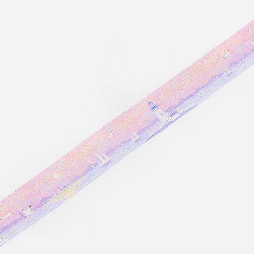 BGM Washi Tape 30mm Masking Tape Foil Stamping - Dot Painting Pink Seaside | papermindstationery.com | 30mm Washi Tapes, BGM, Washi Tapes