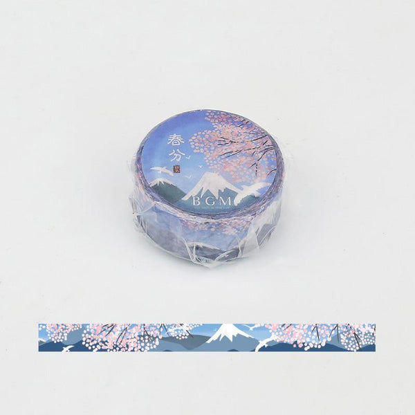 BGM Washi Tape 15mm Masking Tape - Vernal Equinox Flower | papermindstationery.com | 15mm, BGM, Flower, Washi Tapes