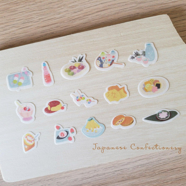 BGM Washi Sticker Flake SEAL - Japanese confectionery | papermindstationery.com | BGM, boxing, Dessert, Flake Stickers, sale