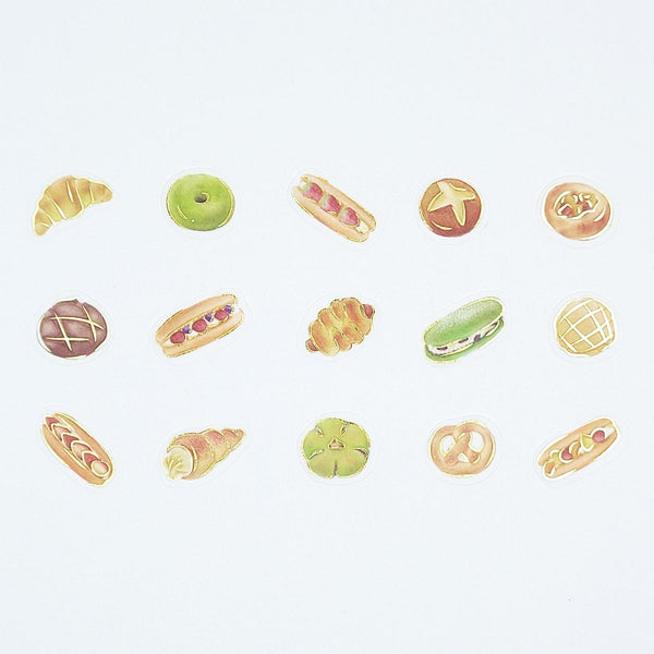 BGM Washi Sticker Flake SEAL Foil Stamping - Bread Wreath | papermindstationery.com | BGM, Dessert, Flake Stickers
