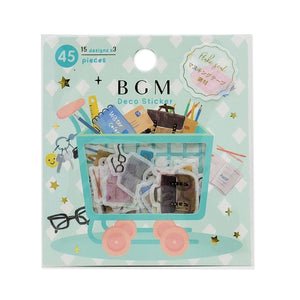 Lovely Stationery - BGM Washi Sticker Flake SEAL Foil Stamping | papermindstationery.com