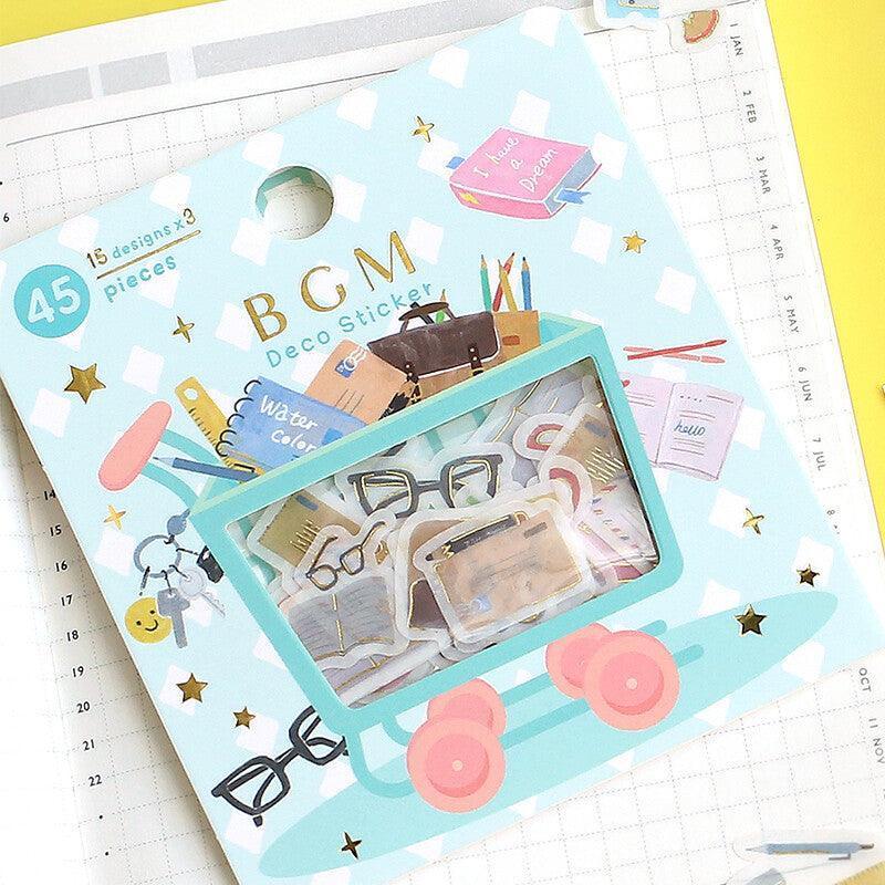 BGM Washi Sticker Flake SEAL Foil Stamping - Lovely Stationery ...