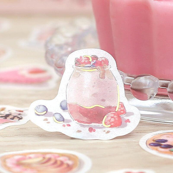 BGM Washi Sticker Flake SEAL Foil Stamping - Lovely Berry Sweets | papermindstationery.com | BGM, Dessert, Flake Stickers