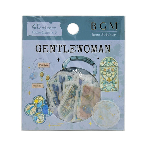 BGM Washi Sticker Flake SEAL Foil Stamping - Vintage Lady Goods | papermindstationery.com | BGM, Flake Stickers, Shop