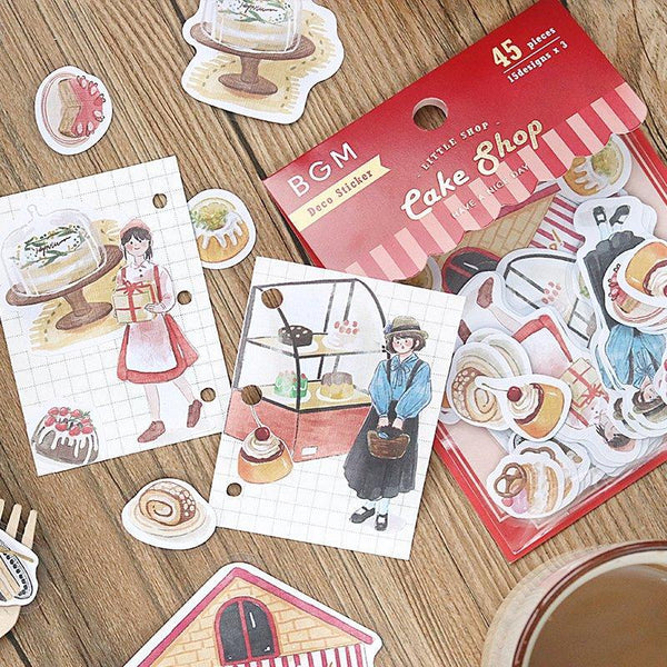 BGM Sticker Flake SEAL - Little Shop Sweet Confectionery | papermindstationery.com | BGM, Cafe, Dessert, Flake Stickers