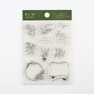 Vintage Flower - BGM Clear Stamp | papermindstationery.com