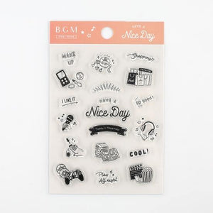 Nice Day - BGM Clear Stamp | papermindstationery.com