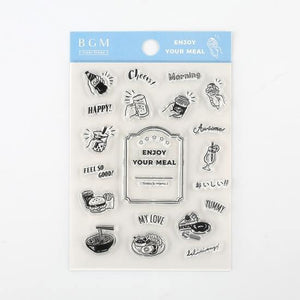 BGM Clear Stamp - Food Menu | papermindstationery.com