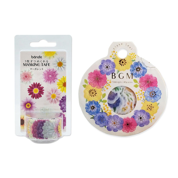 Gift Set - Bande Marguerite Flower & BGM Anemone Wreath | papermindstationery.com | free gift