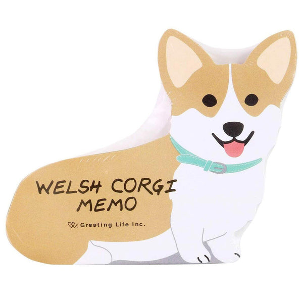 Greeting Life Memo Pad - Die Cut Corgi Dog | papermindstationery.com | Animal, Dog, Greeting Life, Memo Pads, Paper Products, Stationery