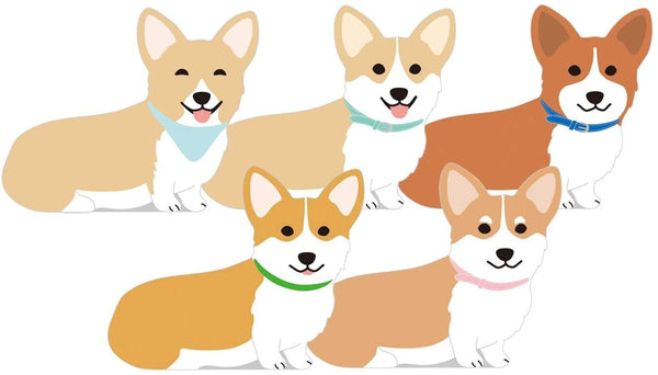 Greeting Life Memo Pad - Die Cut Corgi Dog | papermindstationery.com | Animal, Dog, Greeting Life, Memo Pads, Paper Products, Stationery