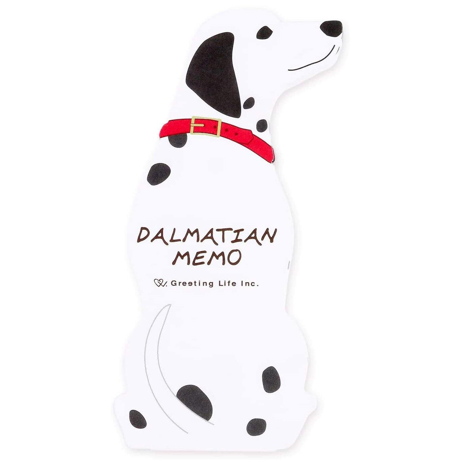 Greeting Life Memo Pad - Die Cut Dalmatian Dog | papermindstationery.com