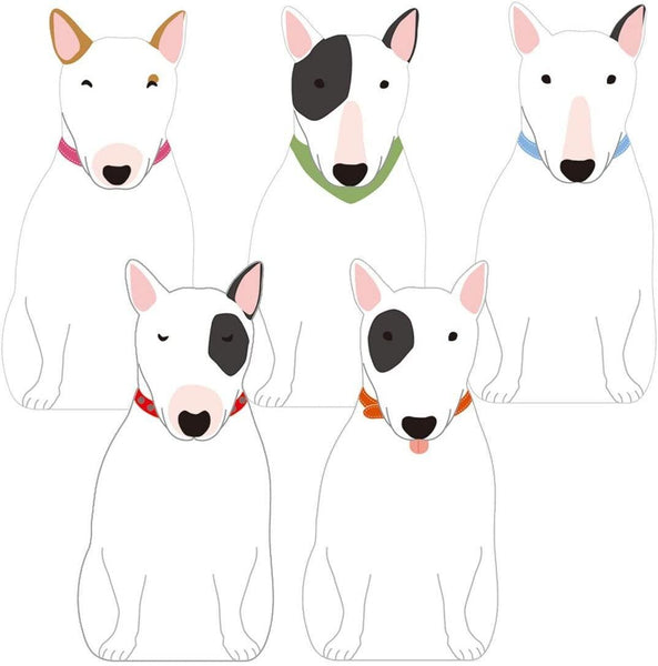 Greeting Life Memo Pad - Die Cut Bull Terrier Dog | papermindstationery.com | boxing, Dog, Greeting Life, Memo Pads, Paper Products, Pet, sale, Stationery