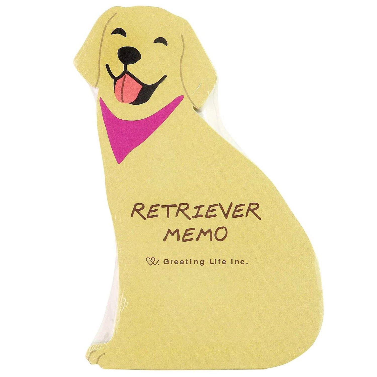 Greeting Life Memo Pad - Die Cut Retriever Dog | papermindstationery.com