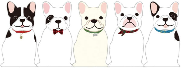 Greeting Life Memo Pad - Die Cut French Bulldog | papermindstationery.com | boxing, Dog, Greeting Life, Memo Pads, Paper Products, Pet, sale, Stationery