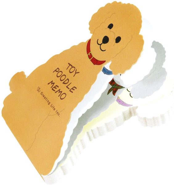Greeting Life Memo Pad - Die Cut Toy Poodle Dog | papermindstationery.com | boxing, Dog, Greeting Life, Memo Pads, Paper Products, Pet, sale, Stationery