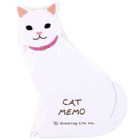 Greeting Life Memo Pad - Die Cut Cutie Cat | papermindstationery.com | boxing, Cat, Greeting Life, Memo Pads, Paper Products, Pet, sale, Stationery