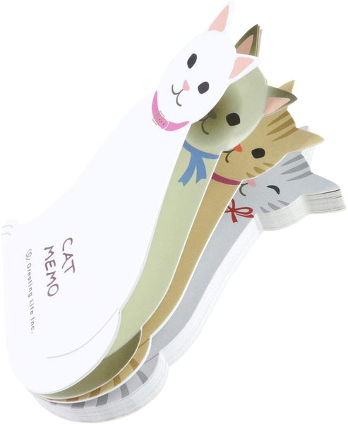 Greeting Life Memo Pad - Die Cut Cutie Cat | papermindstationery.com | boxing, Cat, Greeting Life, Memo Pads, Paper Products, Pet, sale, Stationery