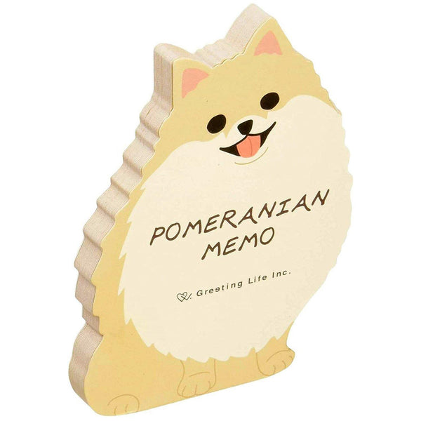 Greeting Life Memo Pad - Die Cut Pomeranian Dog | papermindstationery.com | Dog, Greeting Life, Memo Pads, Paper Products, Pet, Stationery