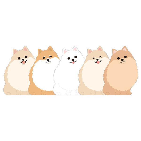 Greeting Life Memo Pad - Die Cut Pomeranian Dog | papermindstationery.com | Dog, Greeting Life, Memo Pads, Paper Products, Pet, Stationery