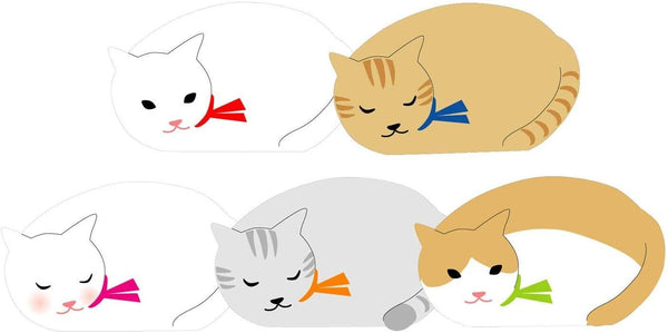 Greeting Life Memo Pad - Die Cut Sleeping Cat | papermindstationery.com | boxing, Cat, Greeting Life, Memo Pads, Paper Products, Pet, sale, Stationery