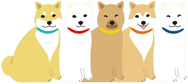 Greeting Life Memo Pad - Die Cut Shiba Dog | papermindstationery.com