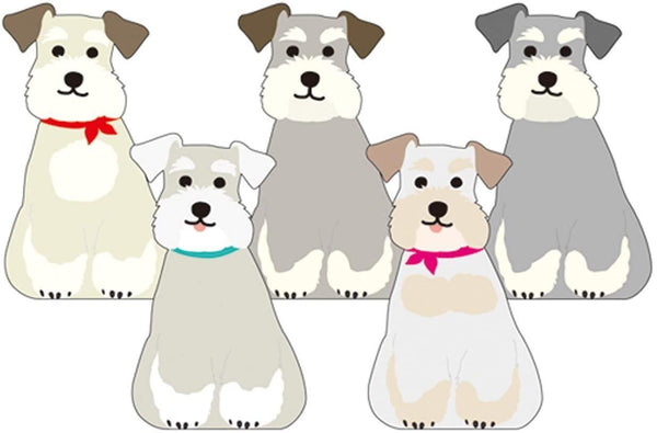 Greeting Life Memo Pad - Die Cut Schnauzer Dog | papermindstationery.com | boxing, Dog, Greeting Life, Memo Pads, Paper Products, Pet, sale, Stationery