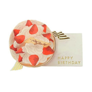 Greeting Life Pop Up Birthday Card - Strawberry Short Cake | papermindstationery.com