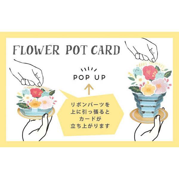 Greeting Life Pop Up Birthday Card - Flower Pot Mixed Flowers | papermindstationery.com | Birthday Card, boxing, Flower, Greeting Cards, Greeting Life, Paper Products, sale