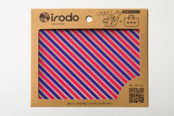 Irodo Fabric Decorating Transfer Sticker - Stripes Red & Blue | papermindstationery.com | boxing, Irodo, sale, Stickers For Fabric