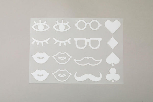 Irodo Fabric Decorating Transfer Sticker - Face White | papermindstationery.com | boxing, Irodo, Others, sale, Stickers For Fabric