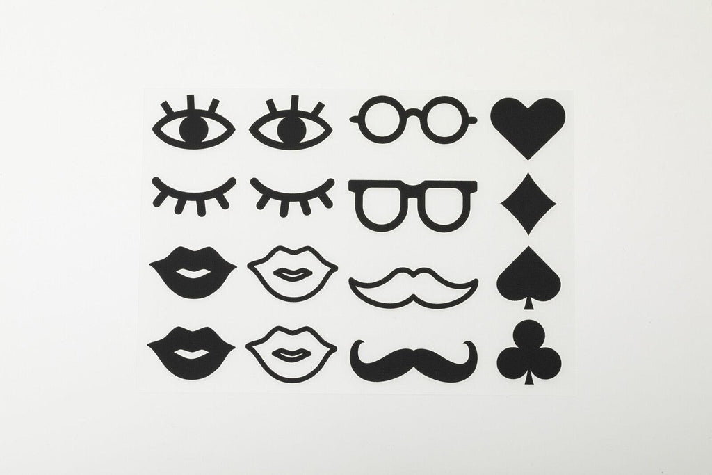 Irodo Stickers For Fabric Dots Black