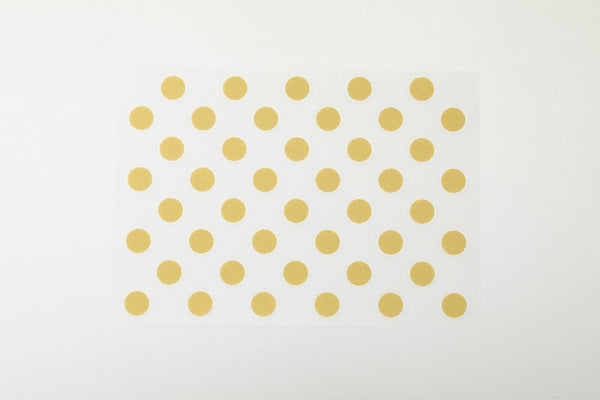 Irodo Fabric Decorating Transfer Sticker - Dots Gold | papermindstationery.com | boxing, Irodo, Others, sale, Stickers For Fabric