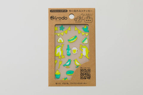 Irodo Fabric Decorating Transfer Sticker - Picnic Frog Green & Lime | papermindstationery.com | Animal, boxing, Irodo, Others, sale, Stickers For Fabric